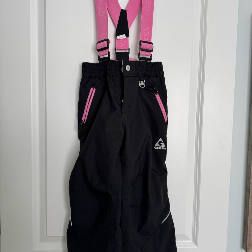 Gerry Black Snow Pants with Pink Accents